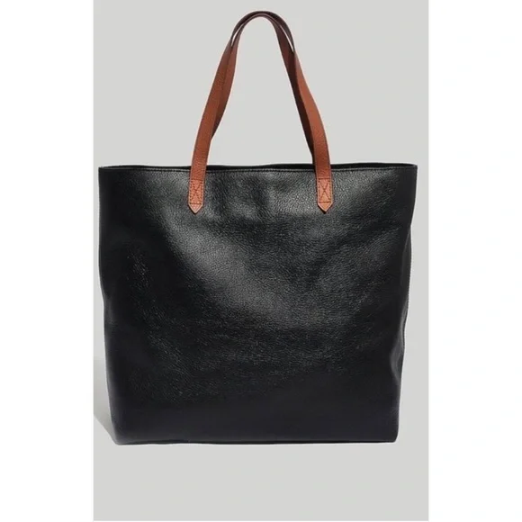 Madewell Leather Tote Black - Picture 1 of 13